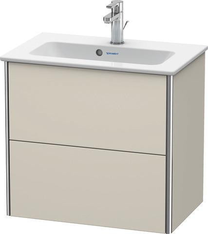 Duravit XSquare Waschtischunterbau 610 mm wandhängend mit Schubkasten s-matt für ME by Starck