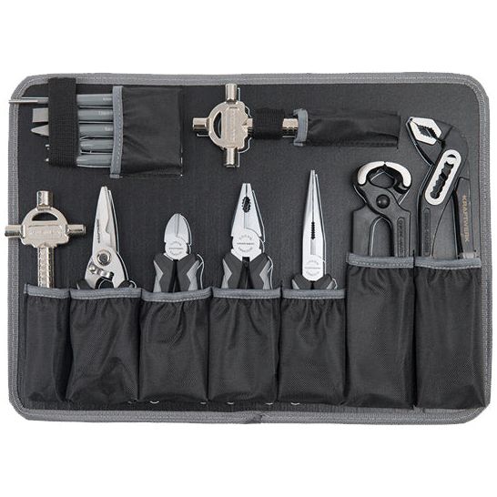 KRAFTWERK Werkzeugkoffer B100 ABS – 170-tlg. Allround-Set 1/4" + 1/2", im robusten Hartschalenkoffer - KW-202.100.100