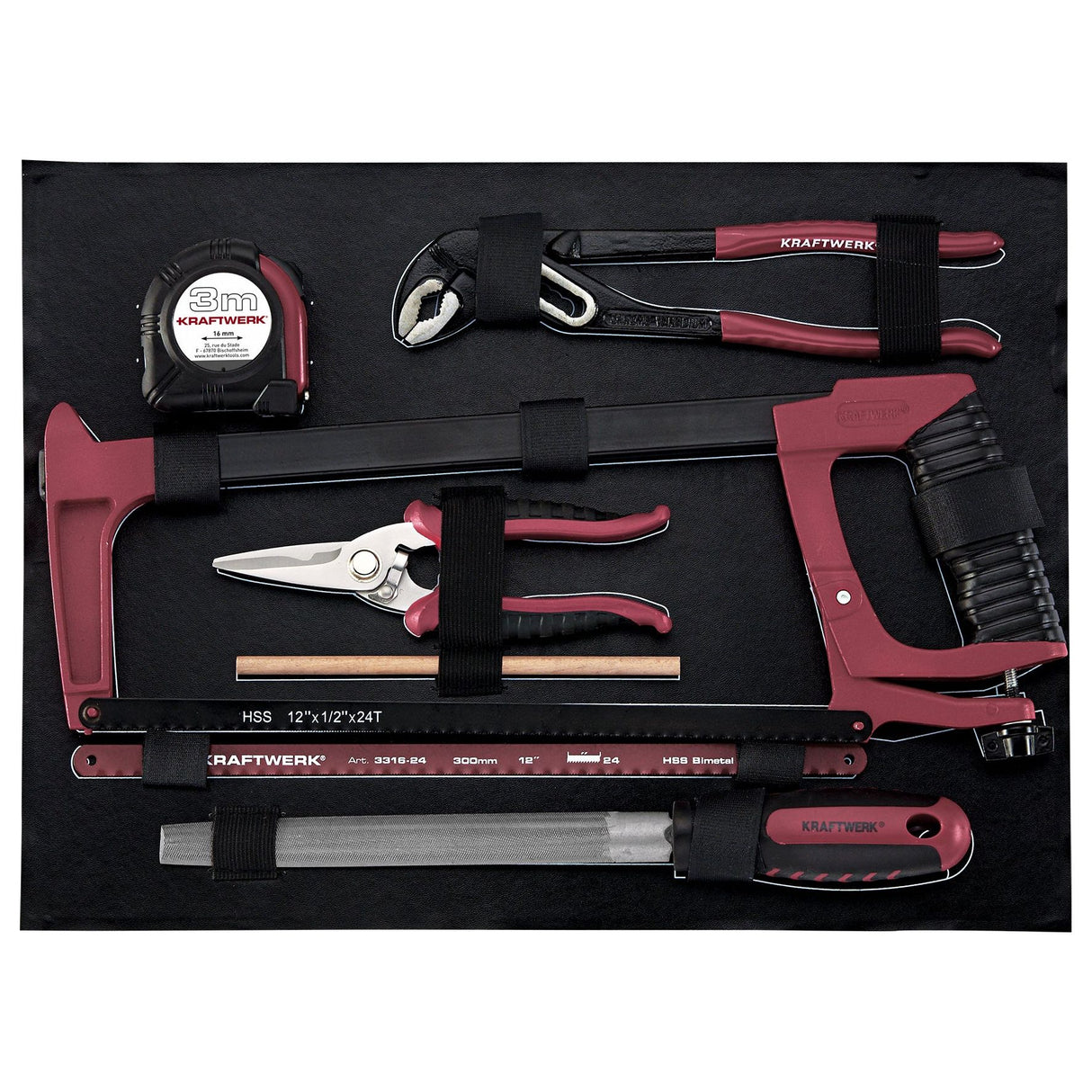 KRAFTWERK AluPro Werkzeugkoffer 3946 | 151-tlg. mit ergokraft Umschaltknarre & Bit-Sortiment – - KW-3946