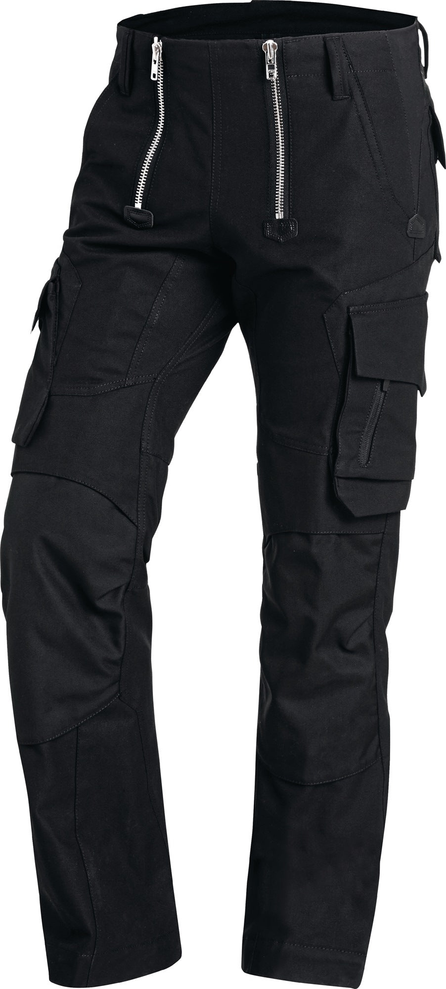 FHB Zunfthose SEBASTIAN Gr.46 schwarz – Ergonomische Arbeitshose mit Cordura-Kniepolstertaschen