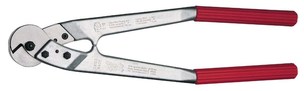 FELCO Drahtseilschere C16 590 mm – Zweihand-Universalschere für Stahlkabel bis 16 mm