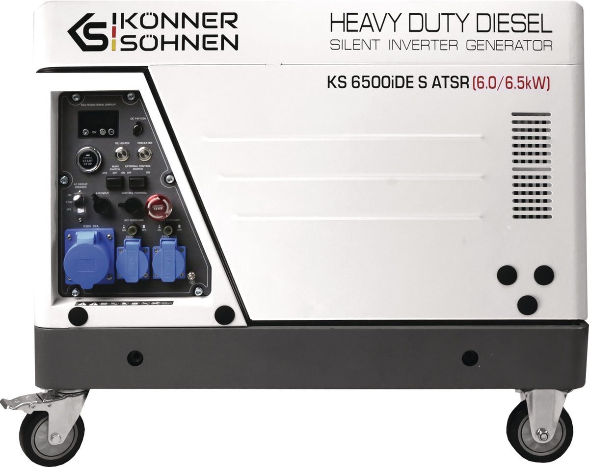 KÖNNER & SÖHNEN Stromerzeuger KS 6500iDE S ATSR 6 kW Diesel – Inverter mit ATS