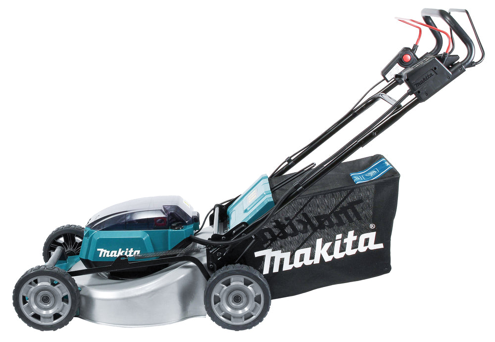 Makita Akku-Rasenmäher 2x18 V mit Stahldeck für große Flächen - DLM536Z