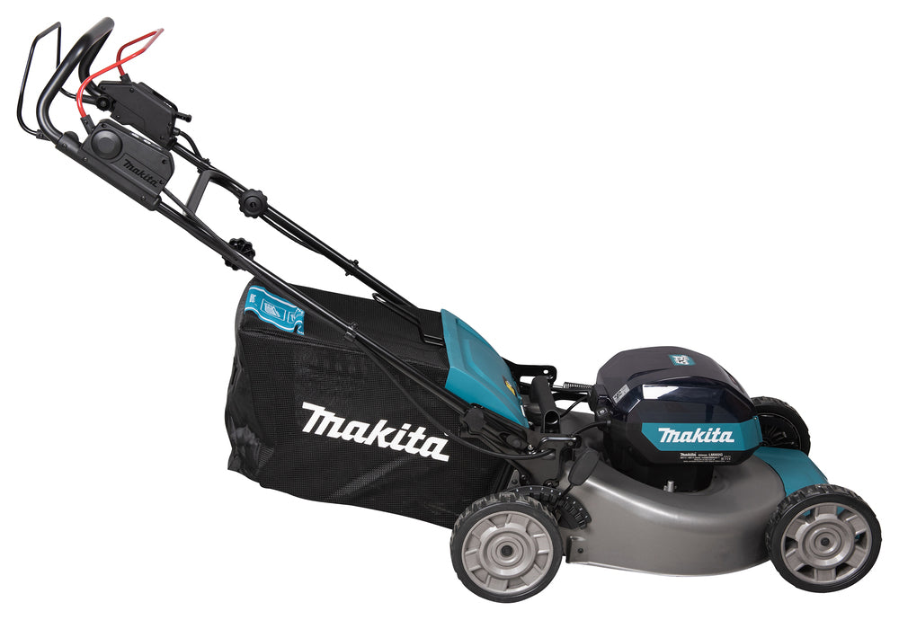 Makita Akku-Rasenmäher mit Stahl-Mähdeck und Dual-Akku-System - LM002GT204