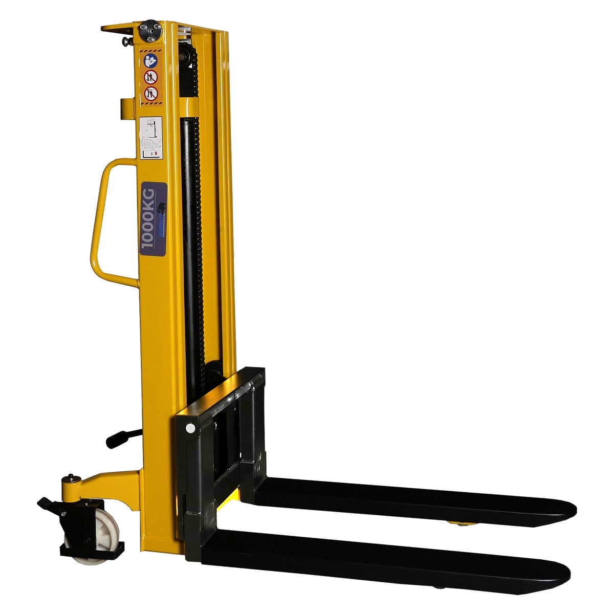 MAMMUTH 1000 kg Manuell-Hochhubwagen – 250 cm Hubhöhe Verstellbare Gabeln – PS10M25A