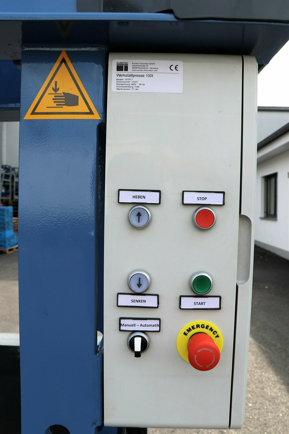 Tigermetal Hydraulische Werkstattpresse 200 Tonnen Automatik – Höchste Leistung für automatisierte Serienfertigung - TMWH200A