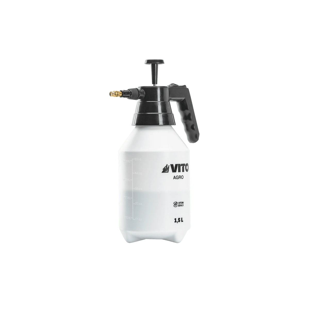 VITO Profi Drucksprüher mit VITON Dichtungen für Chemikalien, 1,5 Liter Fassungsvermögen - VIPUPRO15
