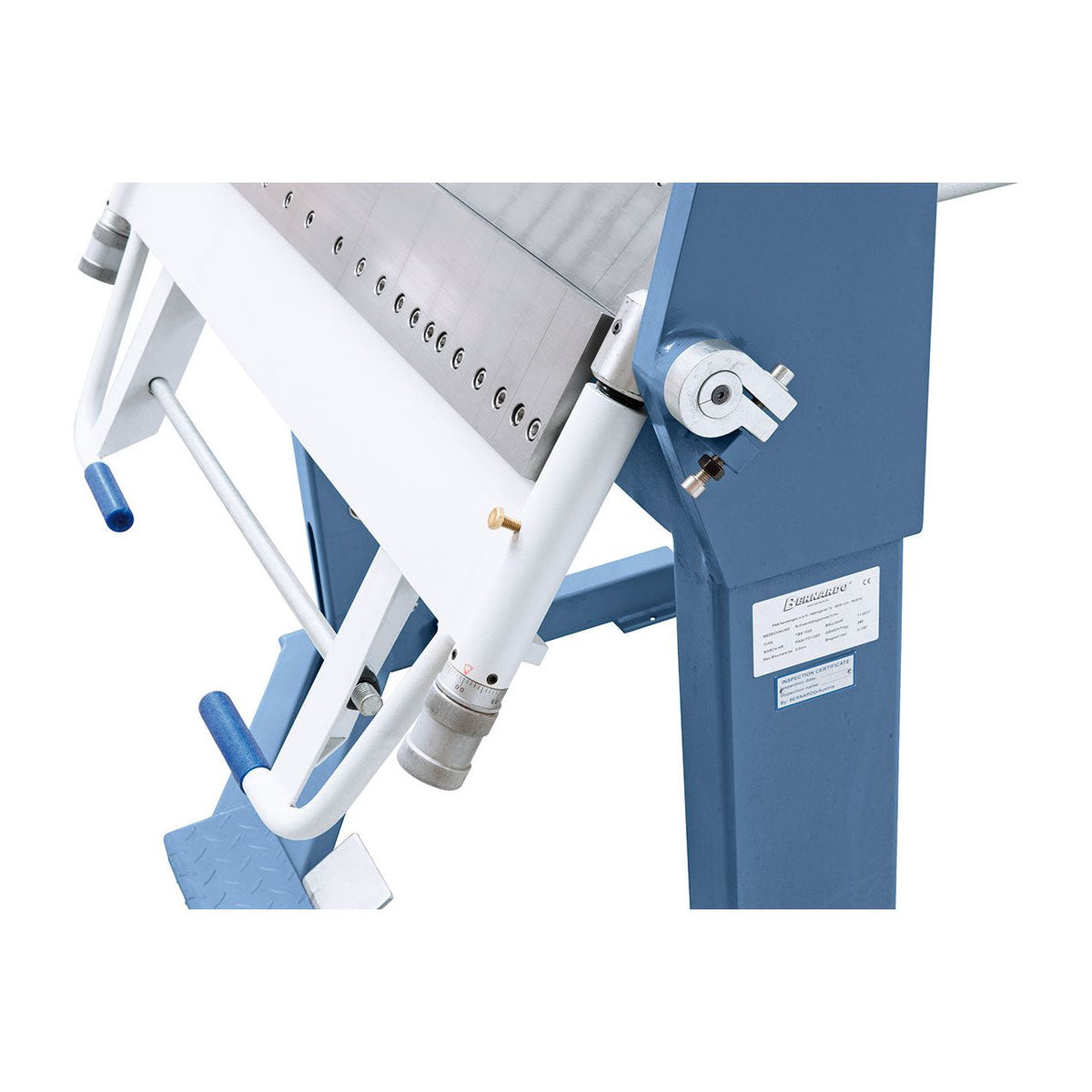 BERNARDO Schwenkbiegemaschine mit segm. Ober- und Unterwange – Modell TBS 1270