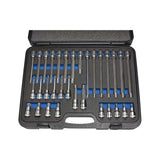 Deltach 1/2" Doppelset Reibe im Etui, 32 Stück 501218