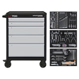 KRAFTWERK LT700 Werkstattwagen – 5 Schubladen 173-tlg. Made in Germany 7 Jahre Garantie BASIC LINE - KW-102.105.205