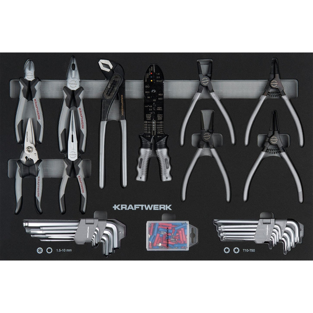 KRAFTWERK LT700 Werkstattwagen – 5 Schubladen 173-tlg. Made in Germany 7 Jahre Garantie BASIC LINE - KW-102.105.205