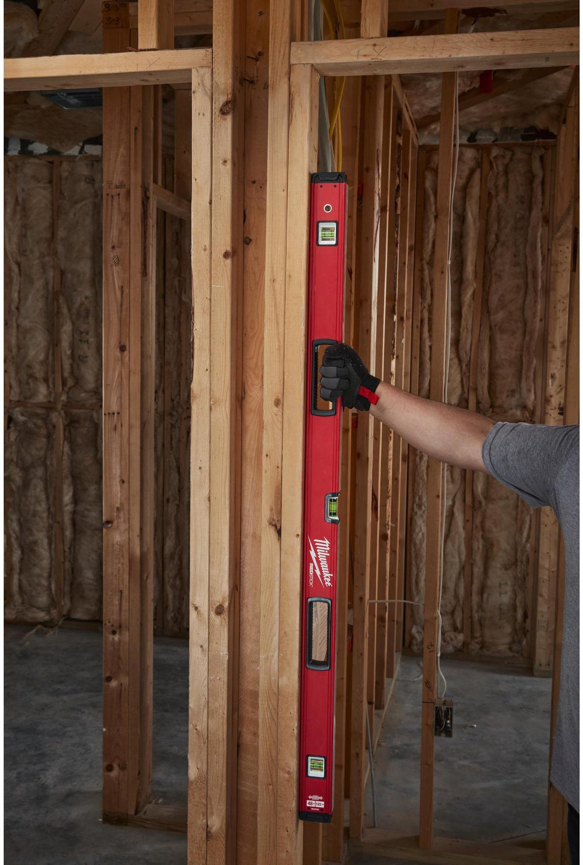 Wasserwaage REDSTICK Premium 120 cm MILWAUKEE – SHARPSITE Libelle, BACKBONE Metallblock