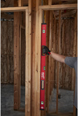 Wasserwaage REDSTICK Premium 120 cm MILWAUKEE – SHARPSITE Libelle, BACKBONE Metallblock