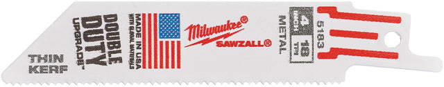 MILWAUKEE Säbelsägeblatt 100 mm Bi-Metall 8 % Kobalt 5 Stück S522EF