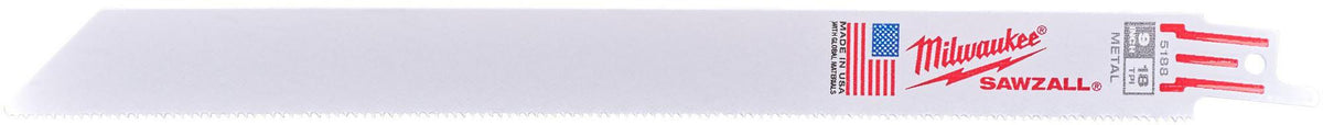MILWAUKEE Säbelsägeblatt 100 mm Bi-Metall 8 % Kobalt 5 Stück S522EF