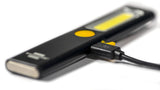 BRENNENSTUHL LED-Akkuhandleuchte PL 200 A – 200 lm, COB LED, Magnet & Clip