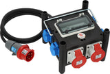 BRENNENSTUHL Stromverteiler 400V/16 A – 3xCEE400V + 3x230V, IP44, mobiler Endverteiler