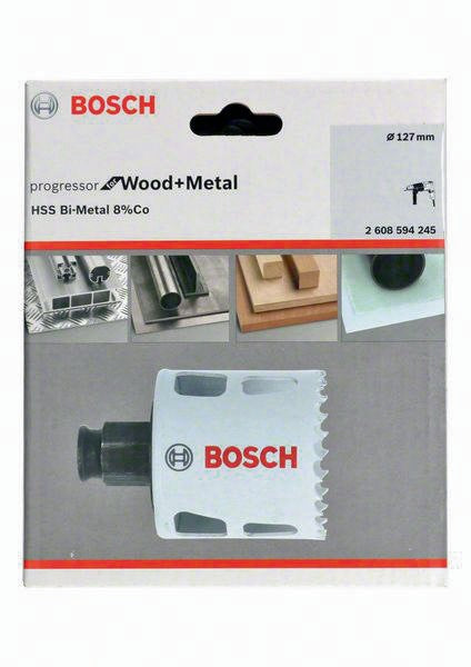 Bosch Lochsäge HSS-Co8 102 mm BIM Progressor for Wood and Metal Power Change Plus