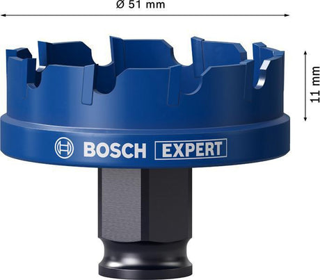 Bosch Lochsäge Expert Sheet Metal 20 mm – Carbide-Zähne für Edelstahl & härtesten Stahl, Power Change Plus