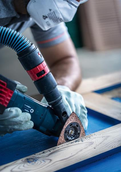 BOSCH EXPERT Sanding Plate AVZ 90 RT6 Starlock – Schleifplatte für Ecken und Kanten, Körnung 60