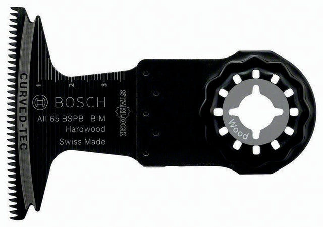 BOSCH Tauchsägeblatt AII 65 BSPB, 65 mm, BIM, Starlock, 10er Pack – für Hartholz