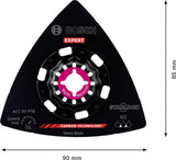 BOSCH EXPERT Sanding Plate AVZ 90 RT6 Starlock – Schleifplatte für Ecken und Kanten, Körnung 60