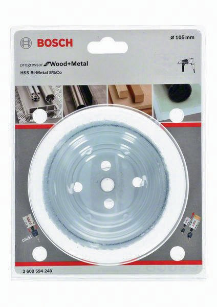 Bosch Lochsäge HSS-Co8 102 mm BIM Progressor for Wood and Metal Power Change Plus