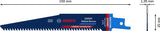 Bosch Expert Automotive Steel Säbelsägeblatt S957CHM 150 mm, TPI 8, für Automobilstahl