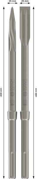 BOSCH Meißel-Set 4-teilig 400 mm SDS-Max mit RTec Speed und Sharp