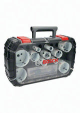 BOSCH Lochsägen-Set Univ.Progressor for Wood and Metal 14-tlg. 20-76 mm, Bi-Metall, 40 mm Schnitttiefe, im Koffer
