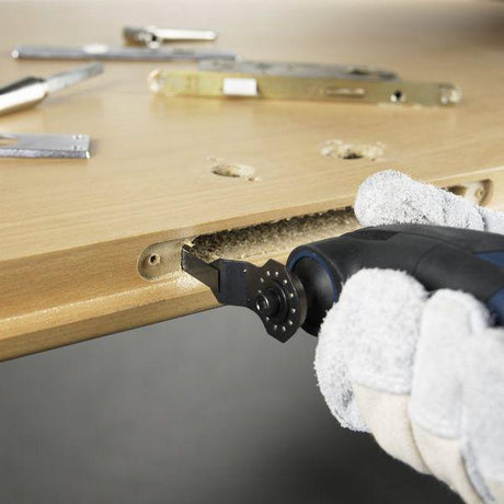 BOSCH Schleifplatte AVZ 93 G Dreieck Starlock – Mikro-Klett für schnellen Schleifblattwechsel