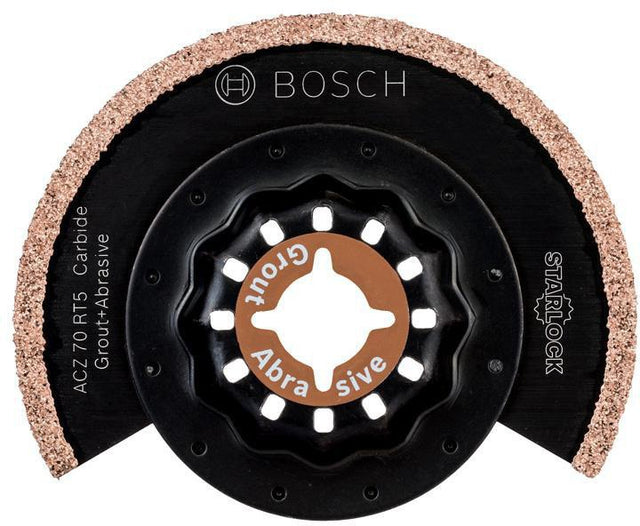 BOSCH Segmentsägeblatt ACZ 70 RT5 Carbide-RIFF Ø 70 mm Starlock für Mörtel und Abrasive