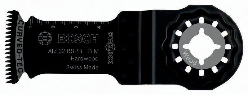 BOSCH Tauchsägeblatt AIZ 32 BSPB, 32 mm, BIM, Starlock, für Hartholz und laminierte Paneele