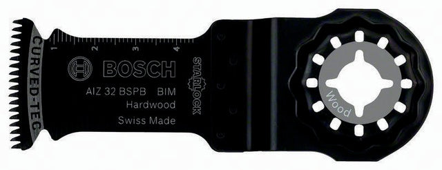 BOSCH Tauchsägeblatt AIZ 32 BSPB, 32 mm, BIM, Starlock, für Hartholz und laminierte Paneele
