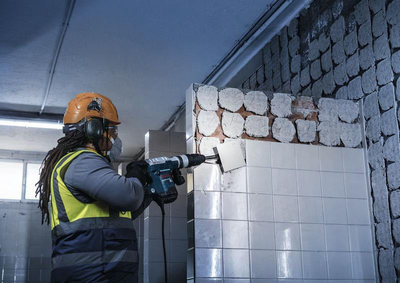 BOSCH SDS-max Fliesenmeißel 300 mm x 50 mm – Flache Ausführung mit angewinkelter Schneide