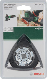 BOSCH Schleifplatte AVZ 93 G Dreieck Starlock – Mikro-Klett für schnellen Schleifblattwechsel