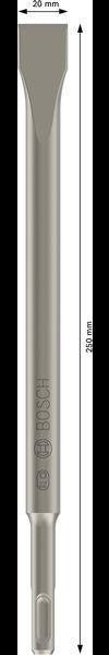 Bosch Flachmeißel SDS-plus 250 mm, 20 mm Schneide, 10er Pack – Für Renovierung & Restaurierung