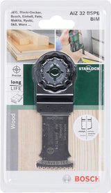 BOSCH Tauchsägeblatt AIZ 32 BSPB, 32 mm, BIM, Starlock, für Hartholz und laminierte Paneele