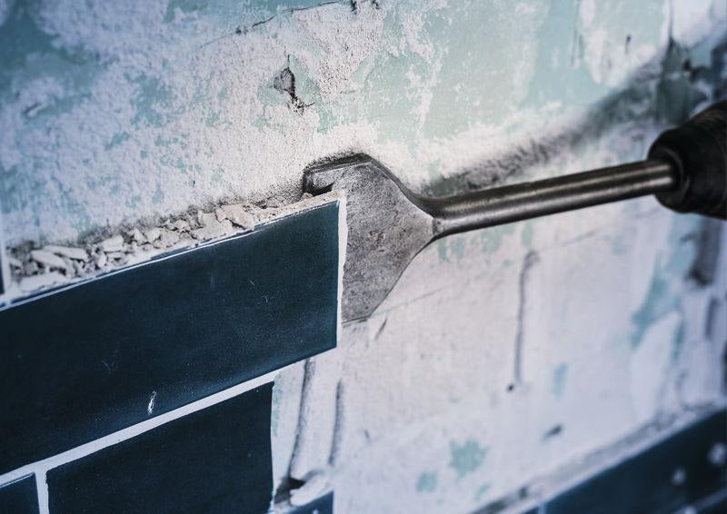 BOSCH Fliesenmeißel SDS-max 300 mm x 80 mm – Schlagwerkzeug für Wand- und Bodenfliesen