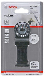 BOSCH Tauchsägeblatt AIZ 32 EPC, 32 mm, HCS, Starlock, für präzise Holz-Tauchschnitte