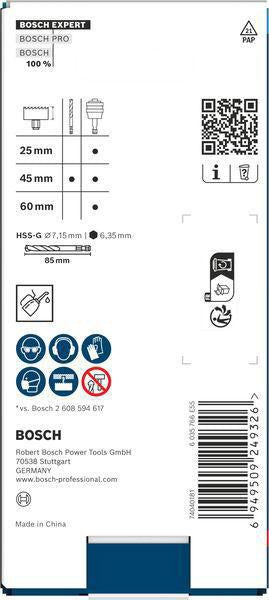 BOSCH Adapter EXPERT Power-Change Plus Hex 8,7 mm (3/8) ohne Bohrer – Schnellwechsel für Lochsägen