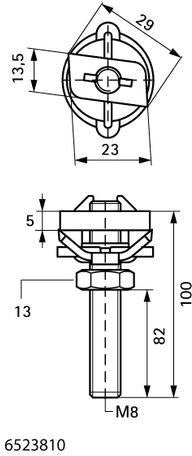 Walraven Hammerfix RapidRail M10x40 mit Klemmfeder – Schnelle Montage an RapidRail Schienen