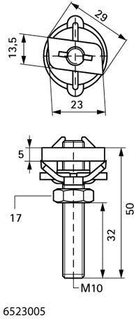 Walraven Hammerfix RapidRail M10x40 mit Klemmfeder – Schnelle Montage an RapidRail Schienen