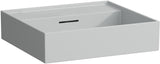 LAUFEN Waschtisch KARTELL 500x460 mm Unterbau mit Überlauf, 1 Hahnloch, weiß – Designer-Keramik
