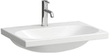 LAUFEN Waschtisch LUA 65x46 cm unterbaufähig mit Überlauf, 1 Hahnloch, weiß