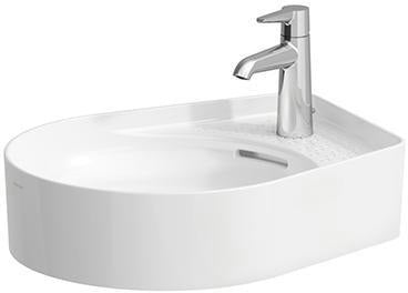 LAUFEN Waschtisch-Schale VAL 500x400mm mit Überlauf, 1 Hahnloch, weiß, Aufsatz
