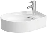 LAUFEN Waschtisch-Schale VAL 500x400mm mit Überlauf, 1 Hahnloch, weiß, Aufsatz
