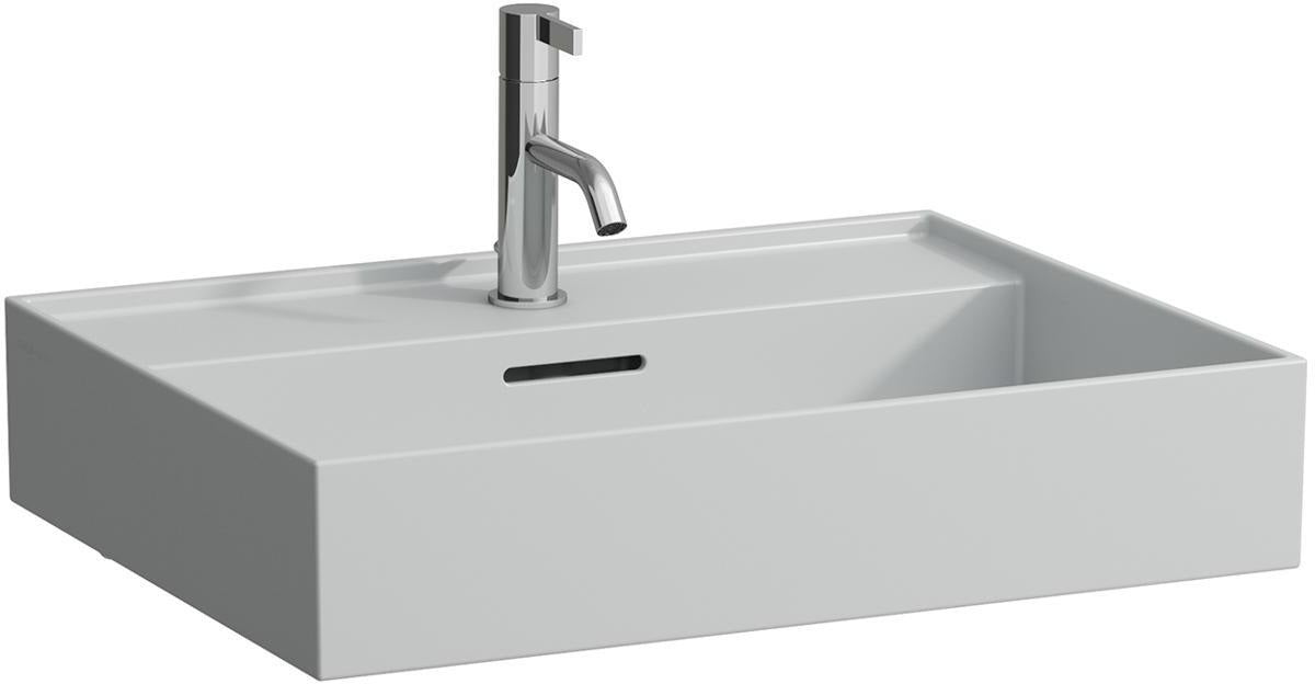 LAUFEN Aufsatzwaschtisch KARTELL 600x460 mm mit Überlauf und 1 Hahnloch in Weiß