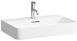 LAUFEN Aufsatzwaschtisch VAL 650x420 mm mit Überlauf und 1 Hahnloch in Weiß