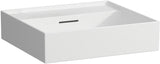 LAUFEN Waschtisch KARTELL 500x460 mm Unterbau mit Überlauf, 1 Hahnloch, weiß – Designer-Keramik